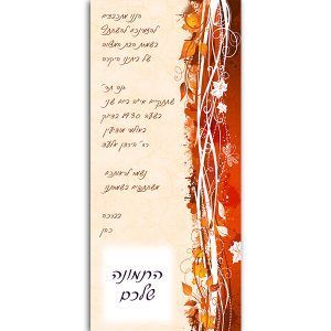 הזמנה בת מצווה גודל 10/22 דגם 16